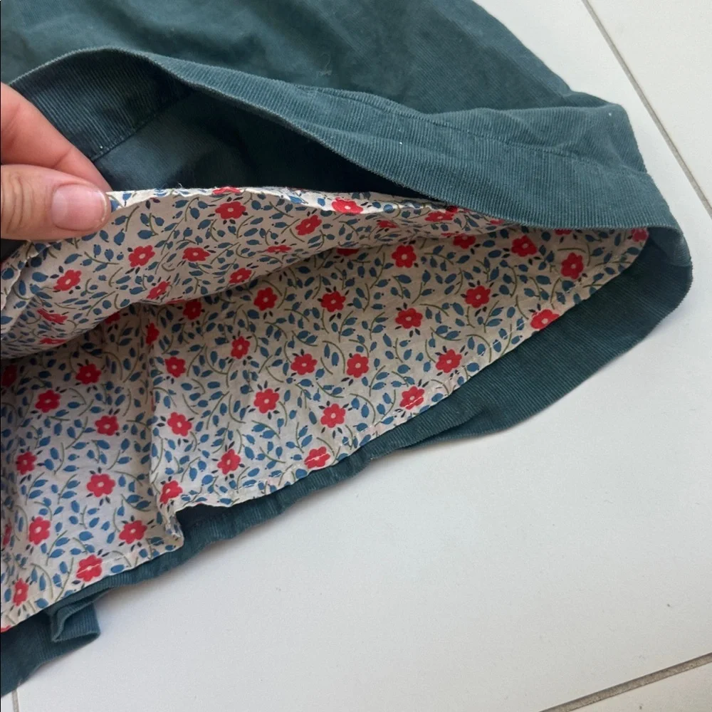 Mini Boden corduroy blue Kids Dress 7/8